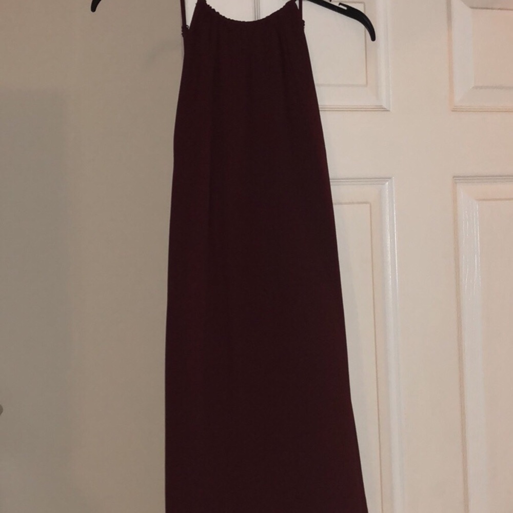 Maroon tobi dress